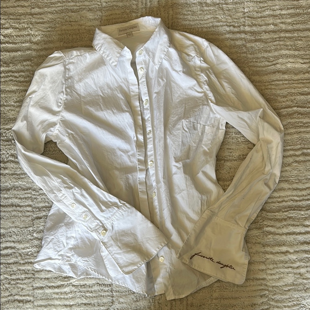 FAVORITE DAUGHTER White Button-Up Shirt